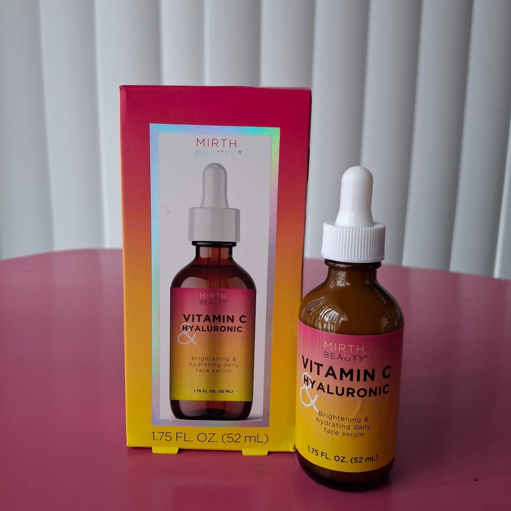 Mirth Beauty Vitamin C & Hyaluronic Acid Face Serum Brightening Hydrating 1.75oz